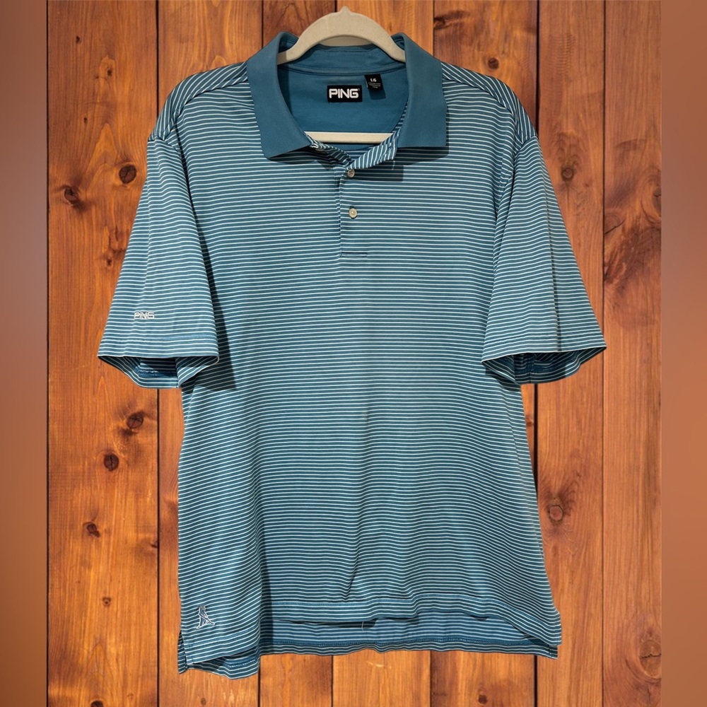 Ping Golf – men’s light blue polo